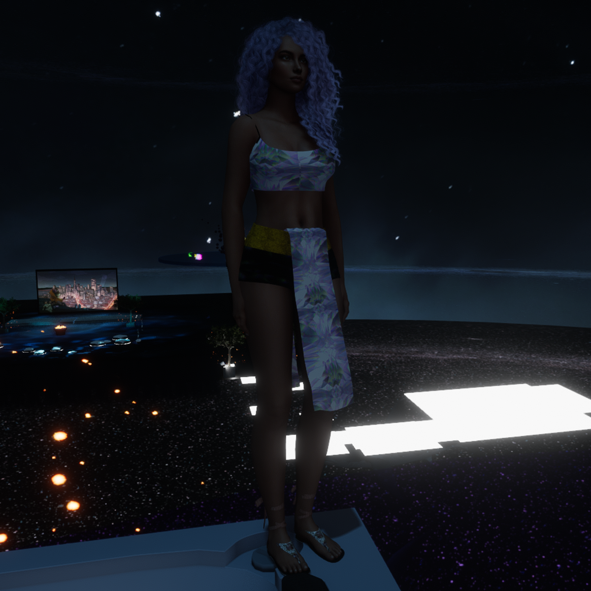 crystal loincloth (white)