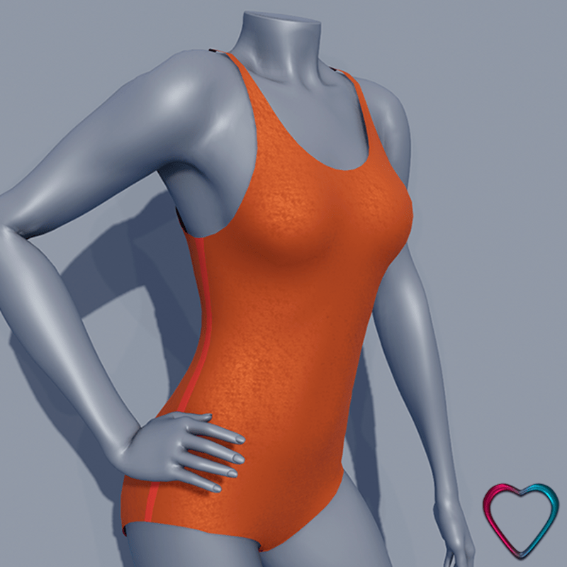 Body Swimsuit - Orange