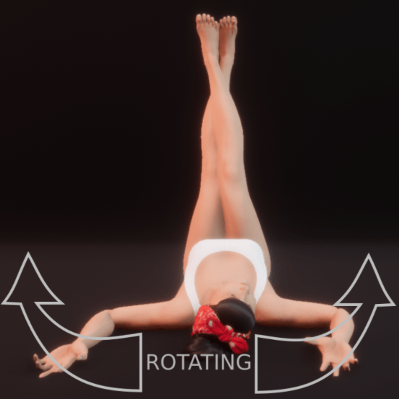 modelpose liegend 05 rotating