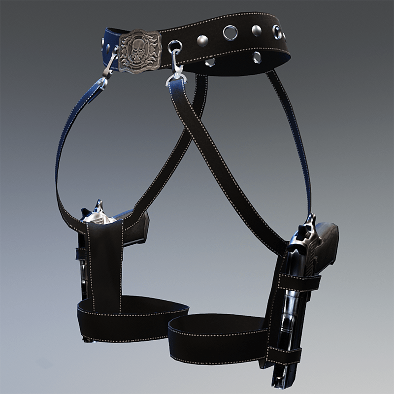 TKA Thigh holster and guns Black for women