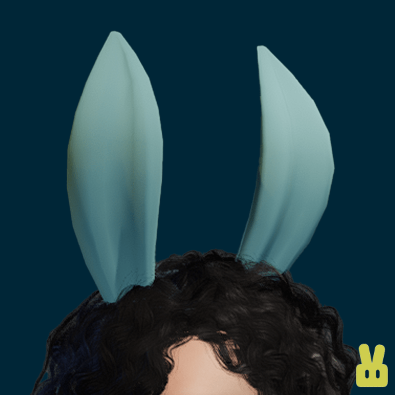 Bunny ears - blue