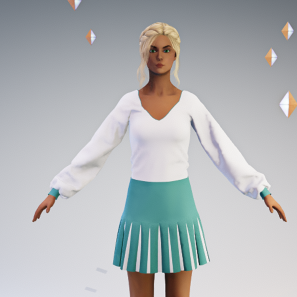 Pleated Skirt Outfit #1