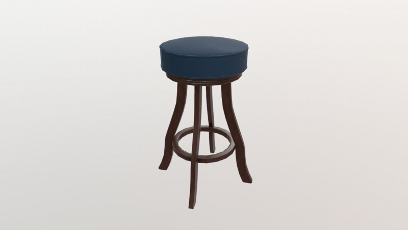 Barstool #1 (Wooden/Leather)