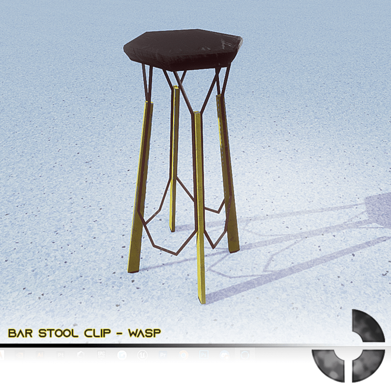 Bar stool clip - Wasp