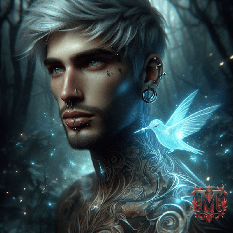 ND Male With Luminescent Hummingbird