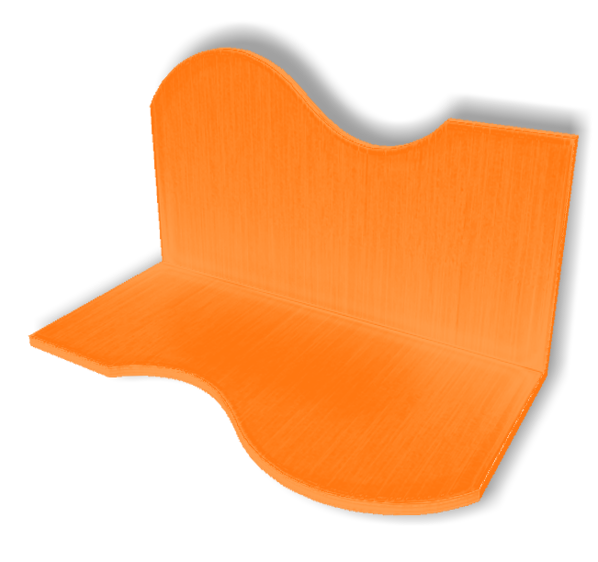 Display For Shop ( H5-W10-D5 ) - Orange - Collision Mesh