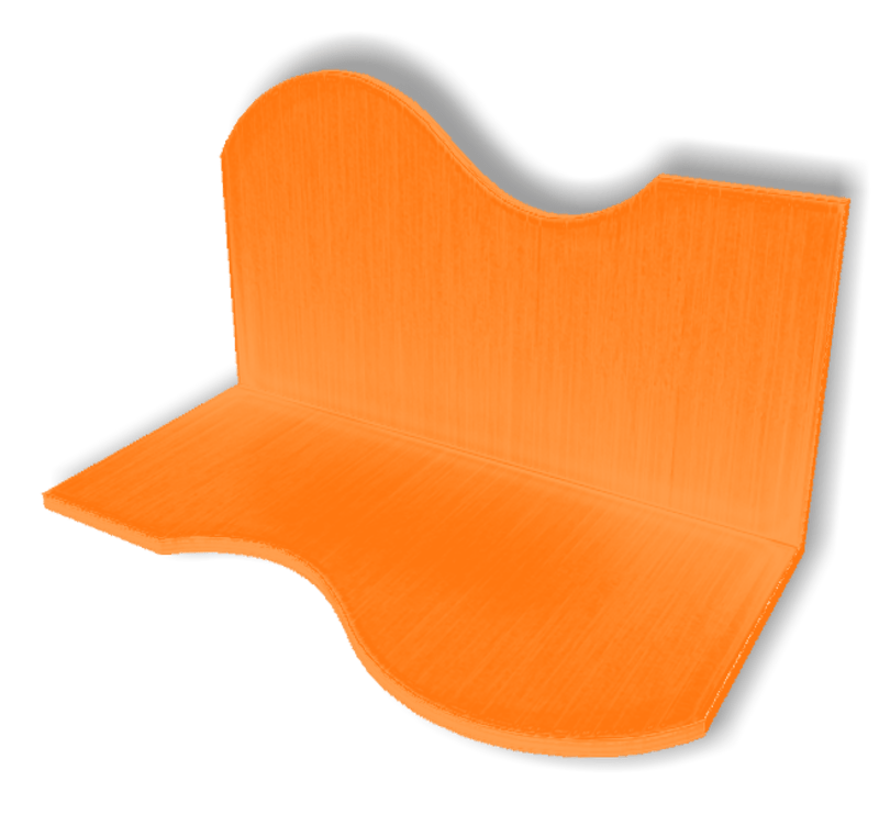 Display For Shop ( H5-W10-D5 ) - Orange - Collision Mesh