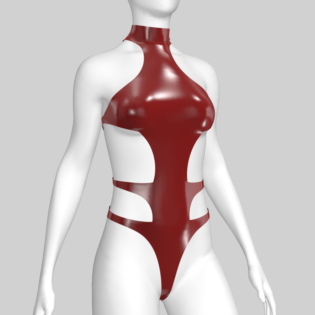 Bodysuit Aiko Vinyl Red 2.0