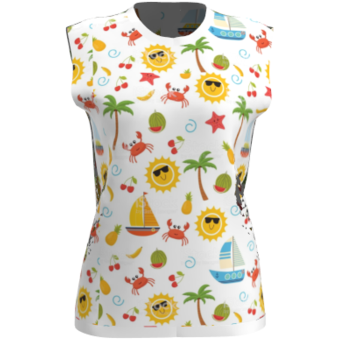 Summer Holidays -Sleeveless T-shirt