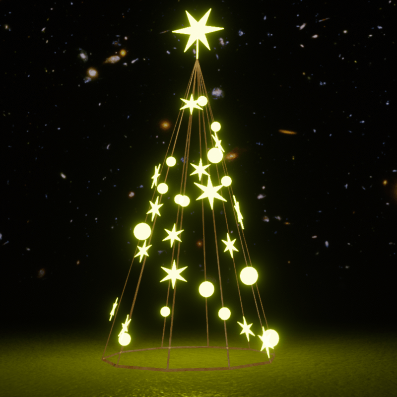 Light Christmas Tree Yellow Set