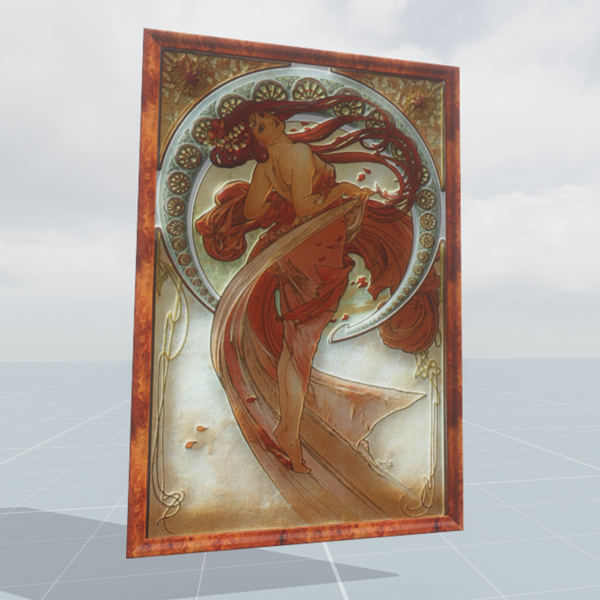 One of the four Muses Dance Alphonse Mucha