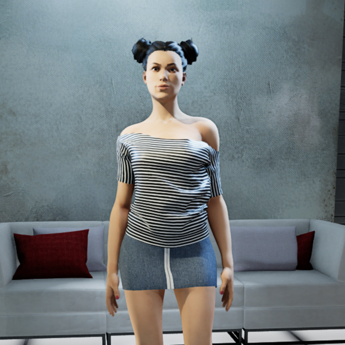 MARINE tee shirt black S/s