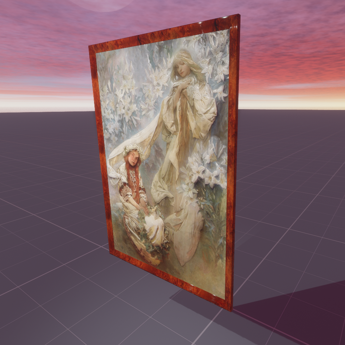 Madonna of the Lilies 1905 Alfonse Mucha