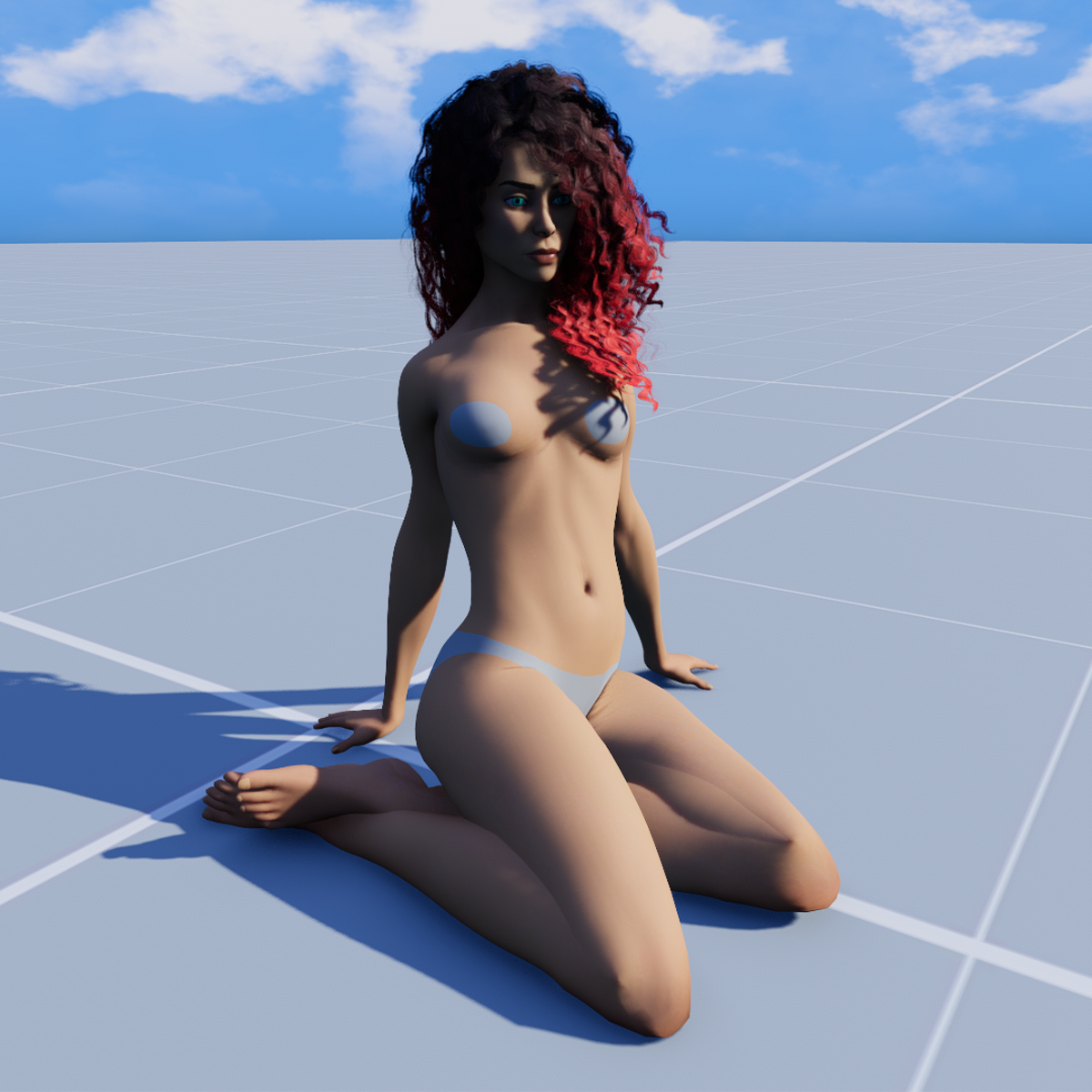 Kneel Lean Back v2 Girls