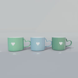 Heart Tea Mug [Pack A]