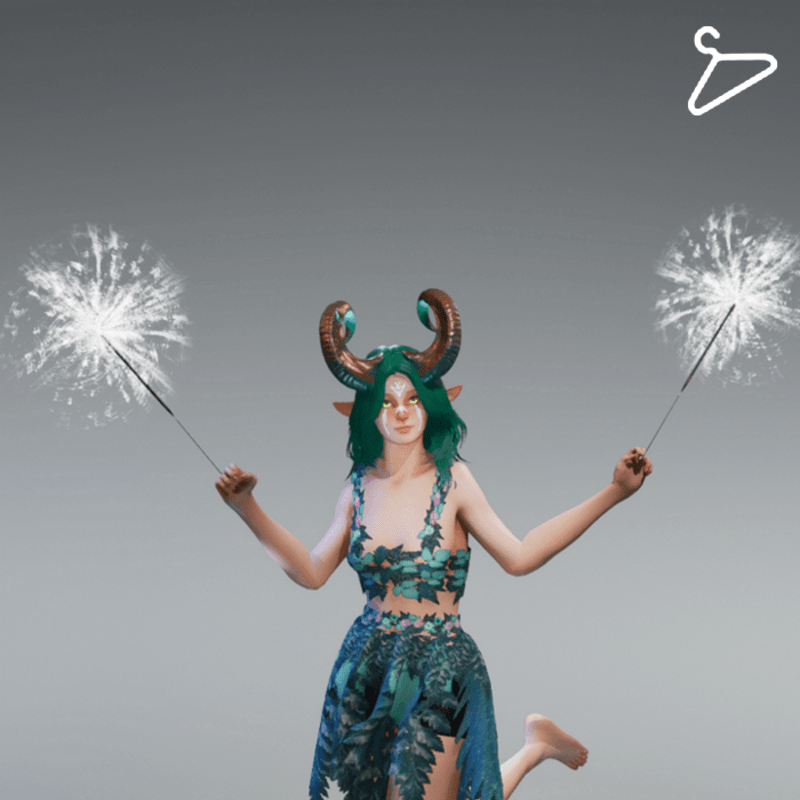 White Dual Sparklers