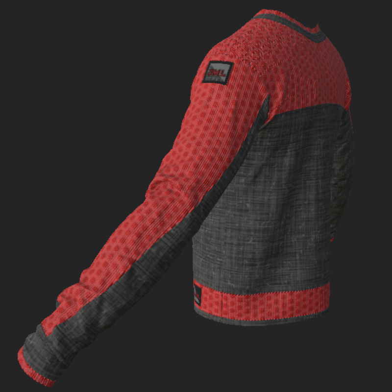 NOIR SWEATER_ GRAY RED