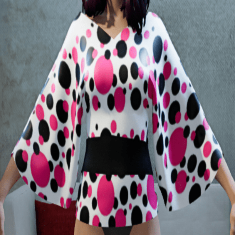 Black & Pink Polka Dot Shirt