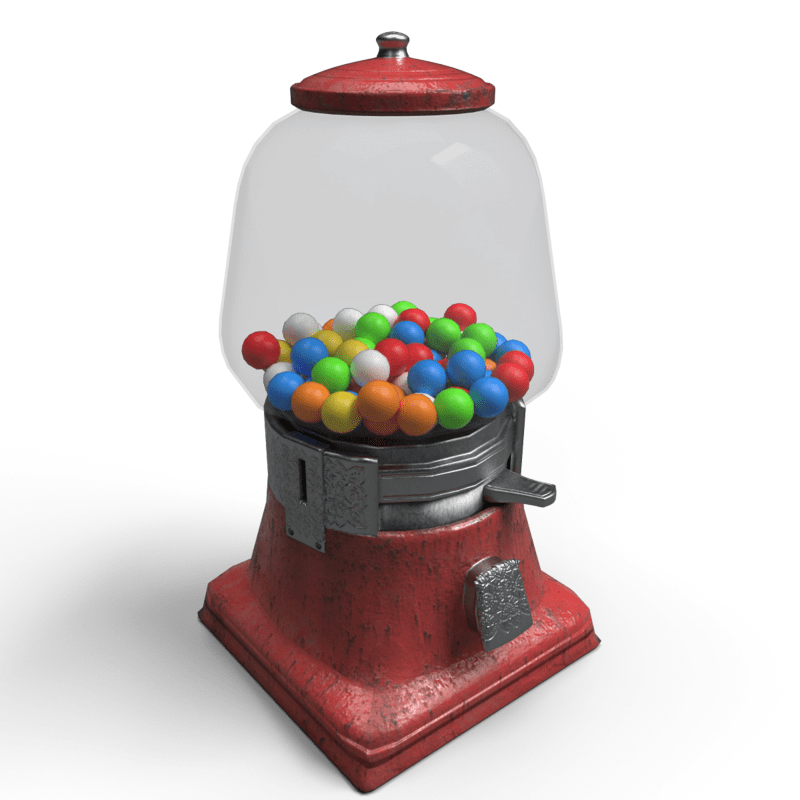 Gumball Machine Red