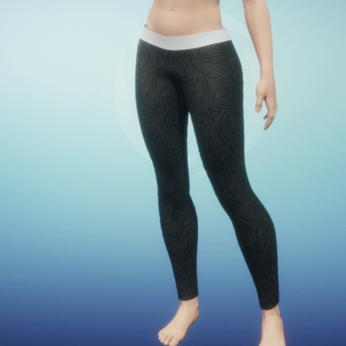 Leggings Floral black