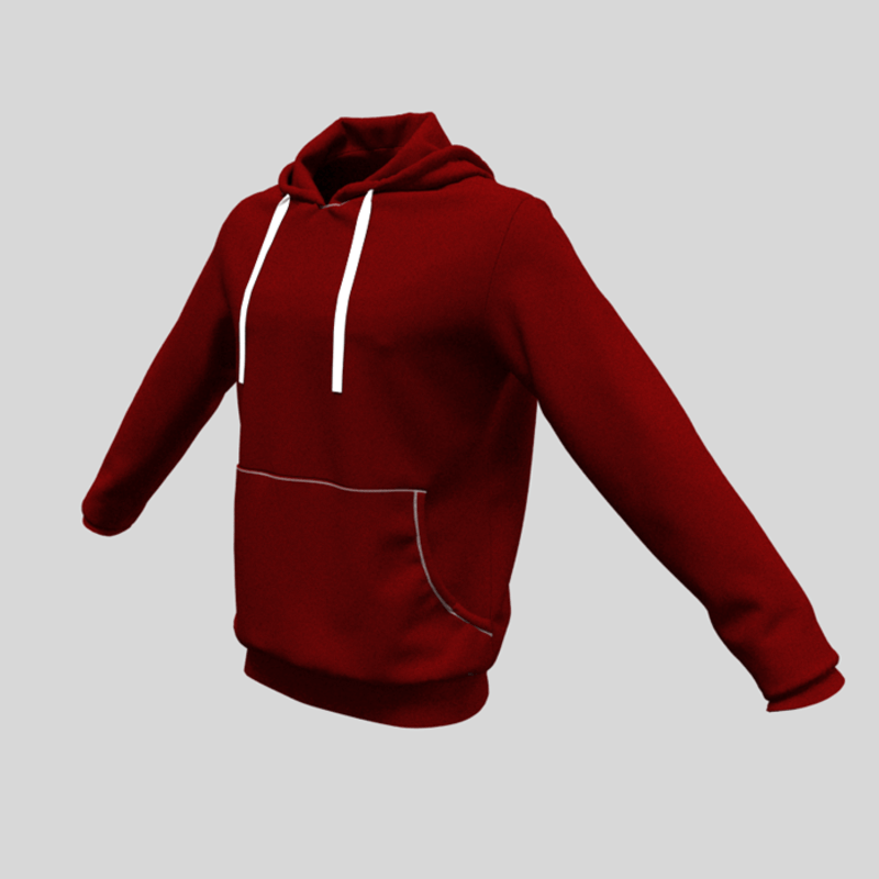 hoody male vinous