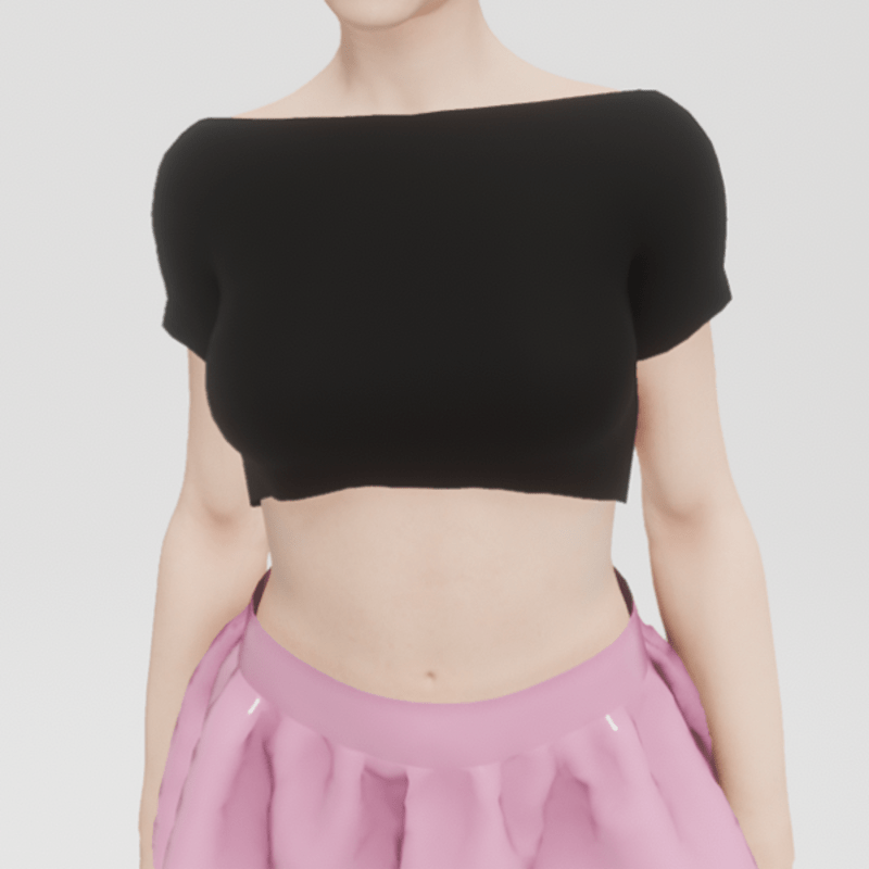 Black Short Girlie AV2