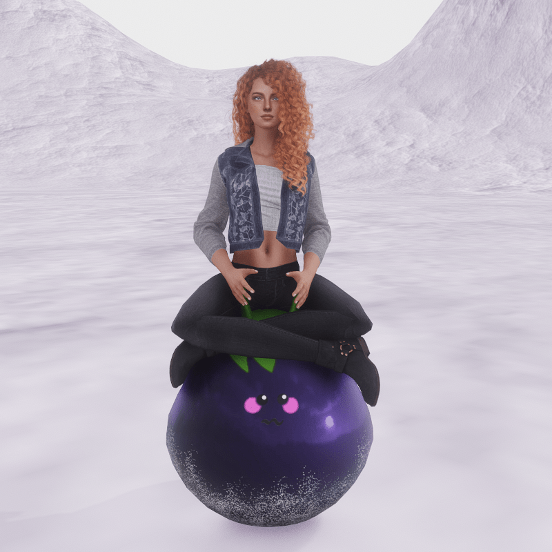 Space Hopper Anim 3 female meditation