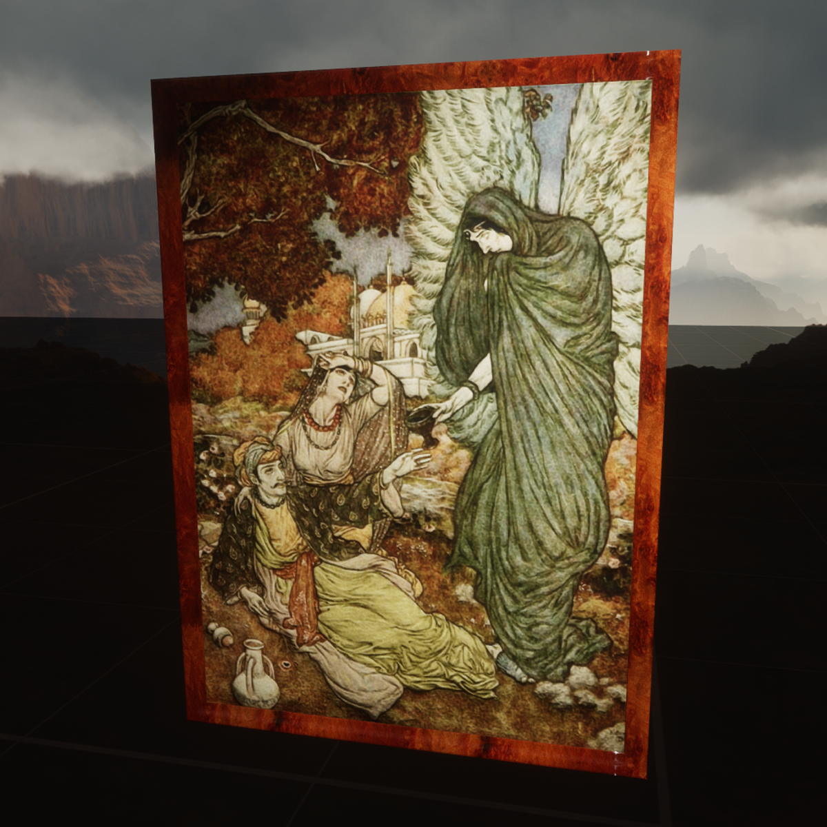 Edmund Dulac The Rubaiyat of Omar Khayyam The Angel of the drink of darkness