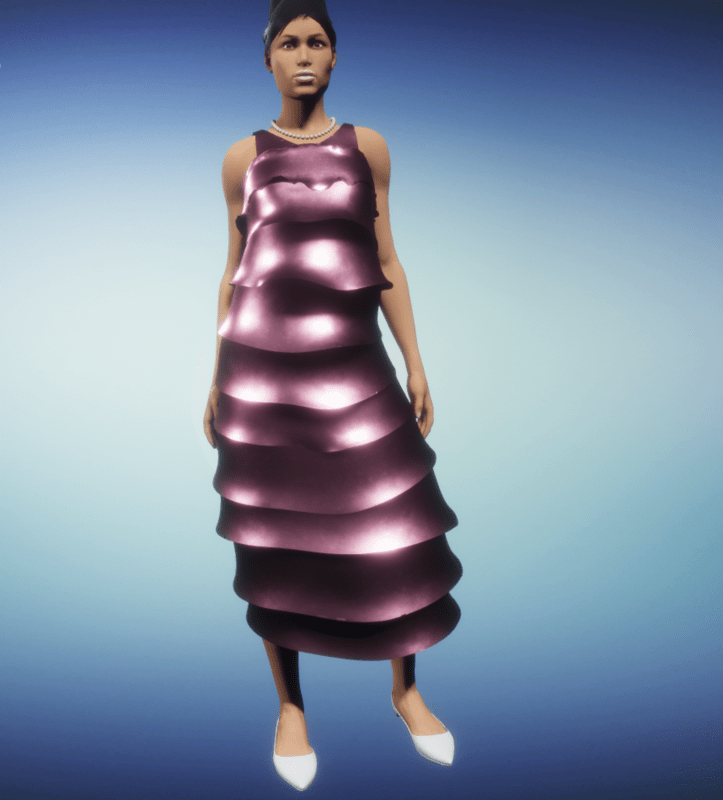 rose petal dress_cyclamen