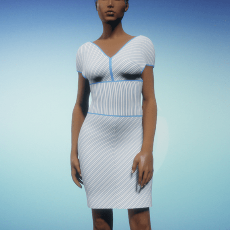 Women's Hug Fit Dress with Extended Sleeves