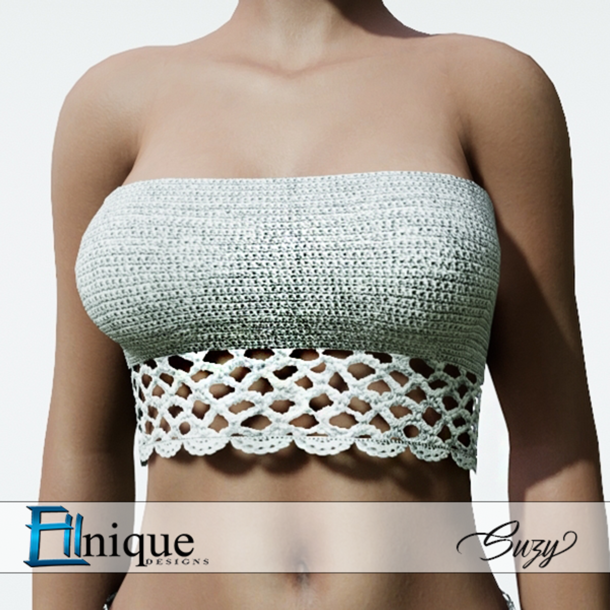 Suzy White Top Crochet
