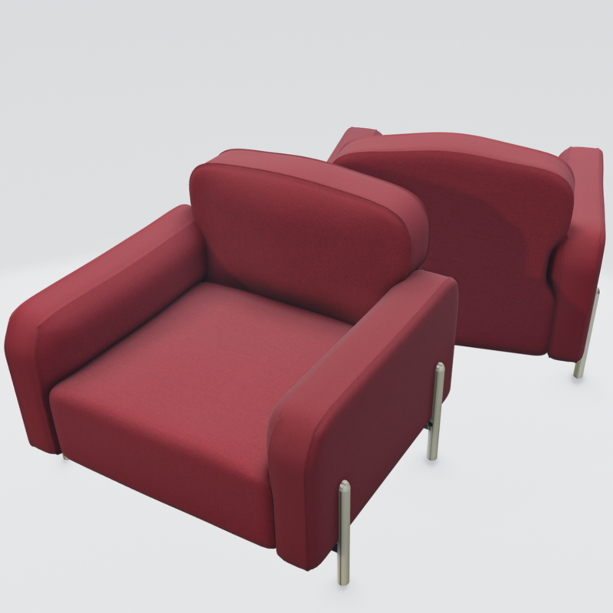 Hero Lounge Chair Red