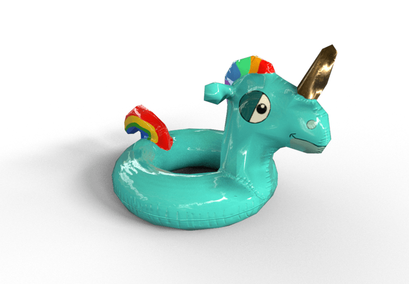inflatable unicorn