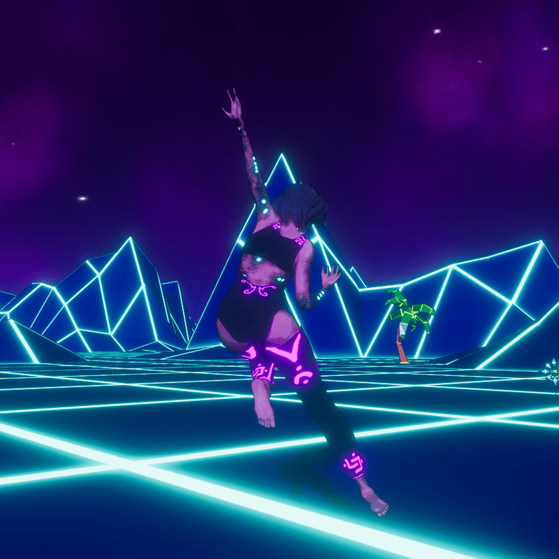 emmissive purple legs