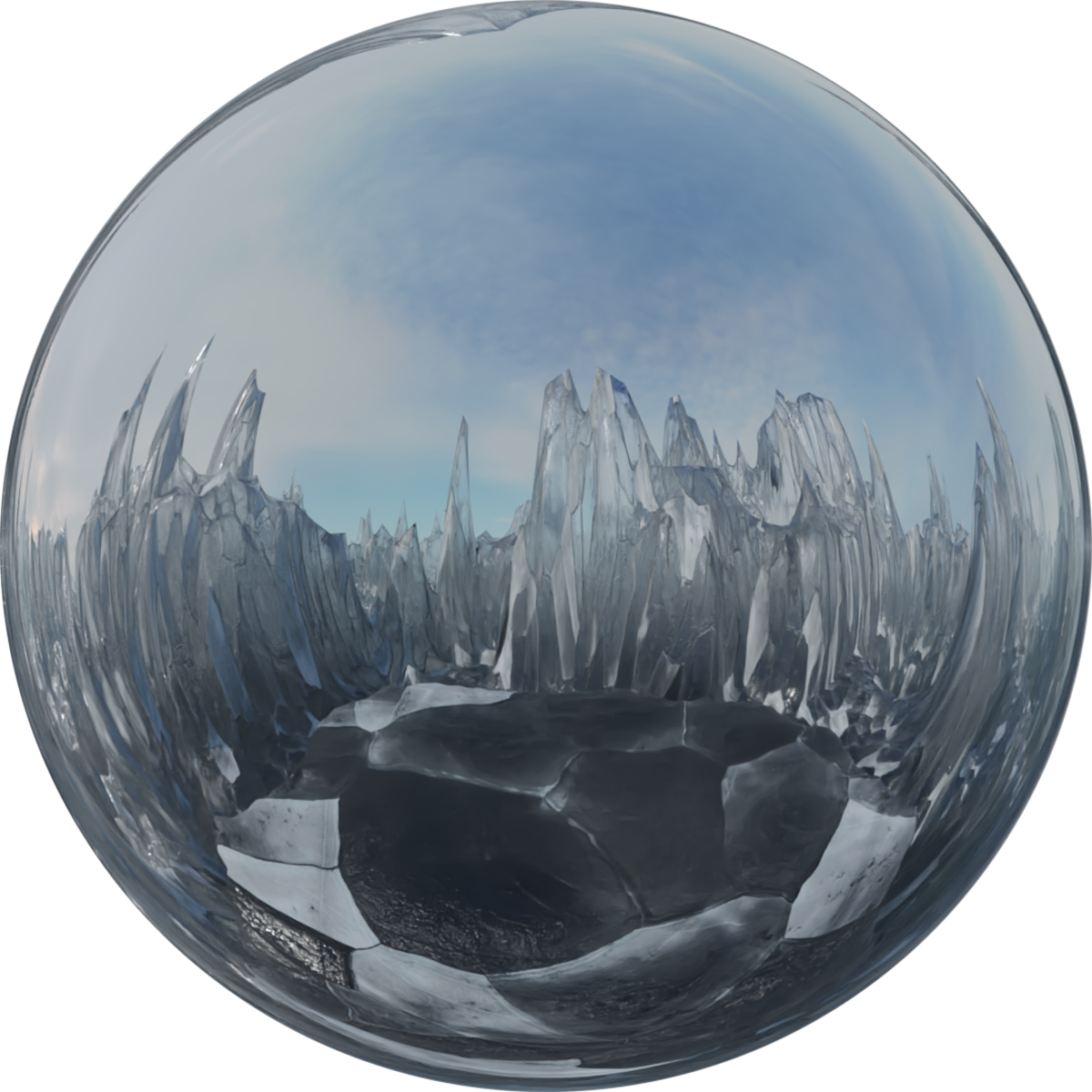 Icescape Glass Top Skybox