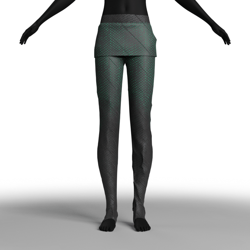 Female Pants / Leggings - 01 - Skin 04