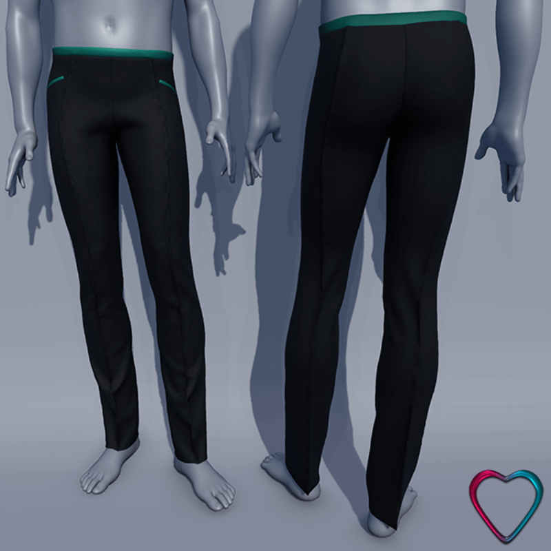 Men Formal Pants - Green