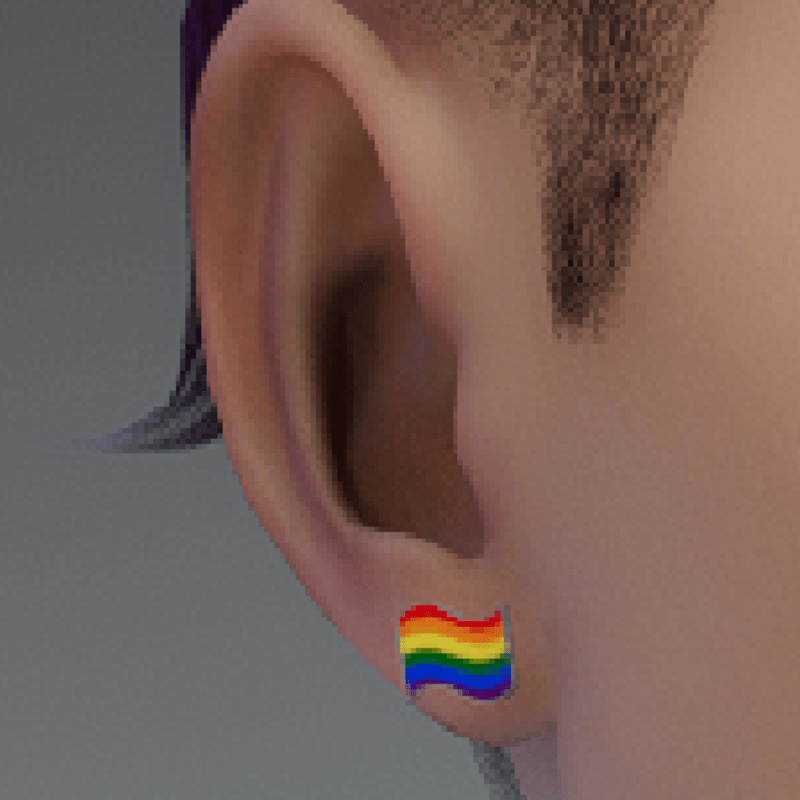 pride earrings traditional