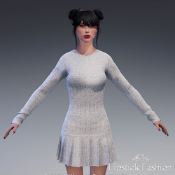 L.F. FRANCE LACE DRESS GREY