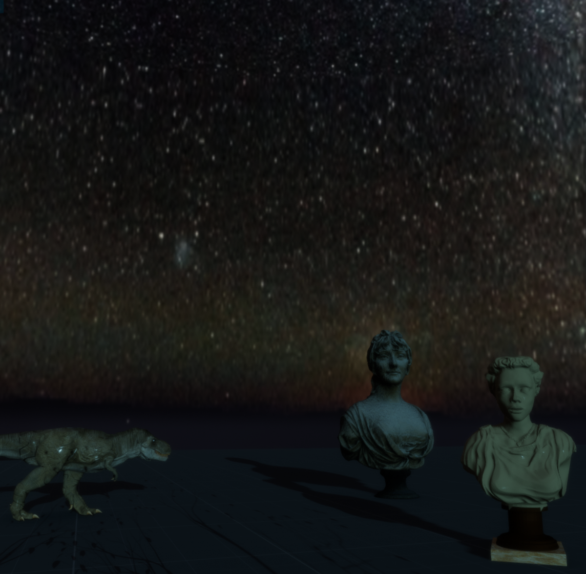 milky way night skybox