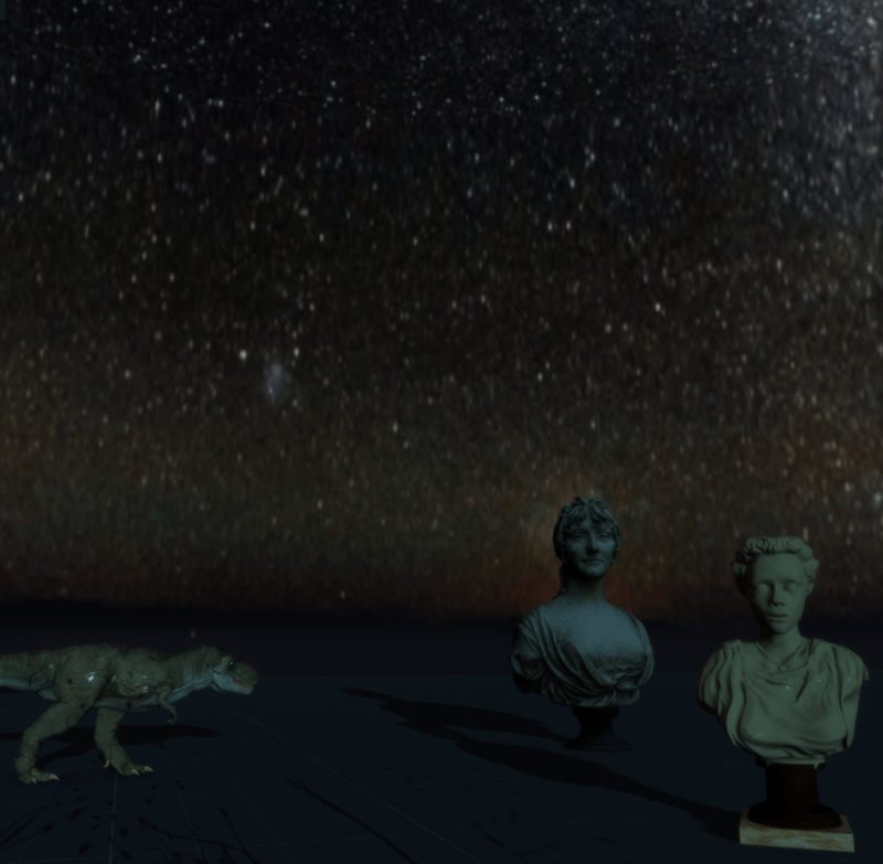 milky way night skybox