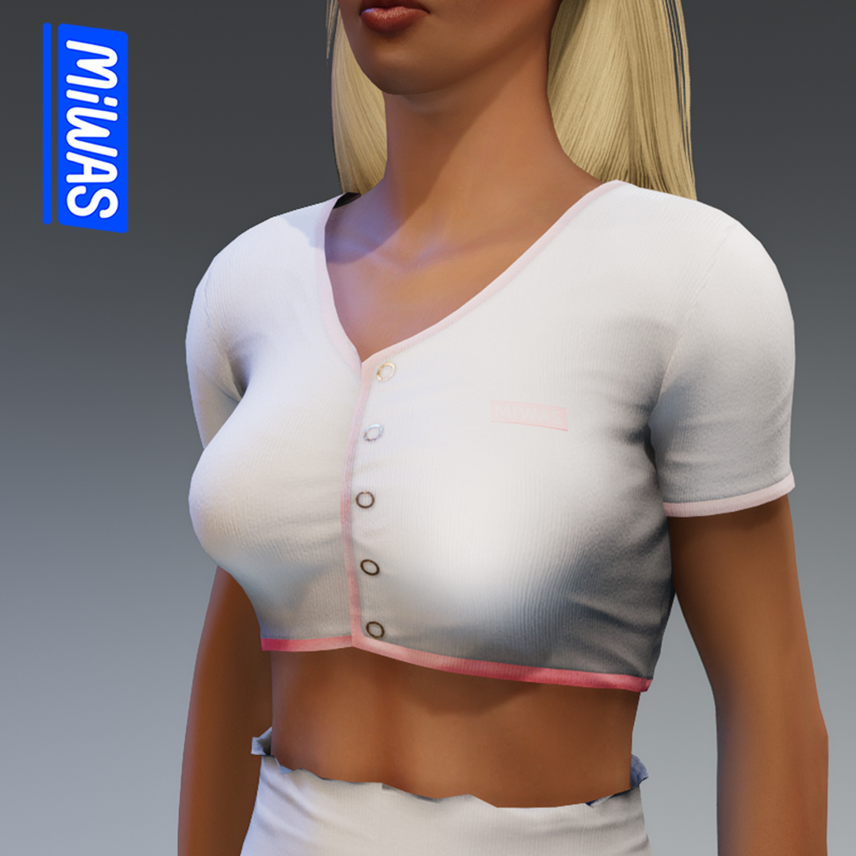 MIWAS/HeartClub Top #White