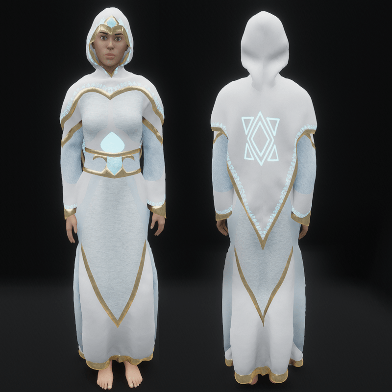 Magic Moonstone Mage Robes - Female