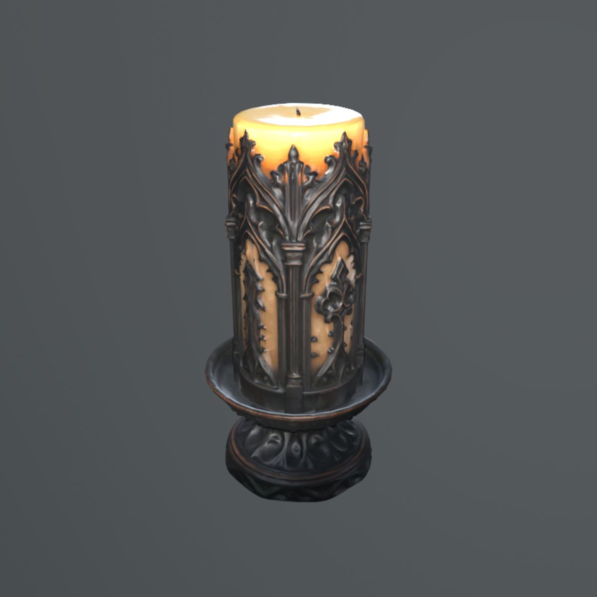 Ornate Gothic Candle