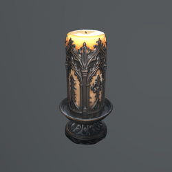 Ornate Gothic Candle