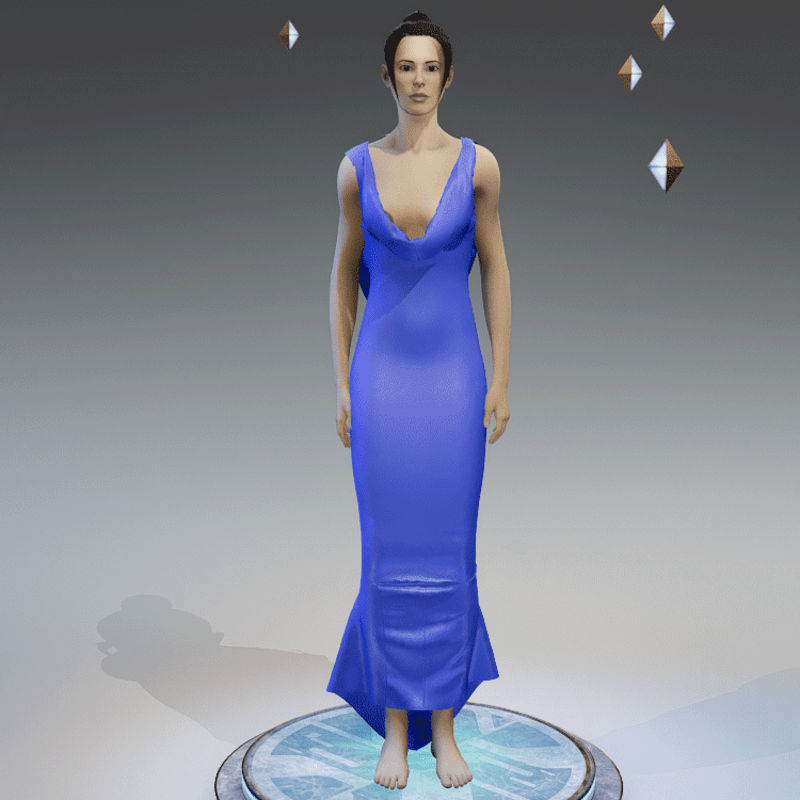 Elegant Dress BABY BLUE