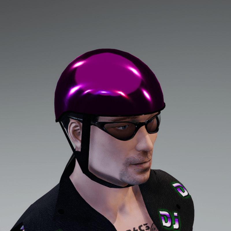 Pink helmet