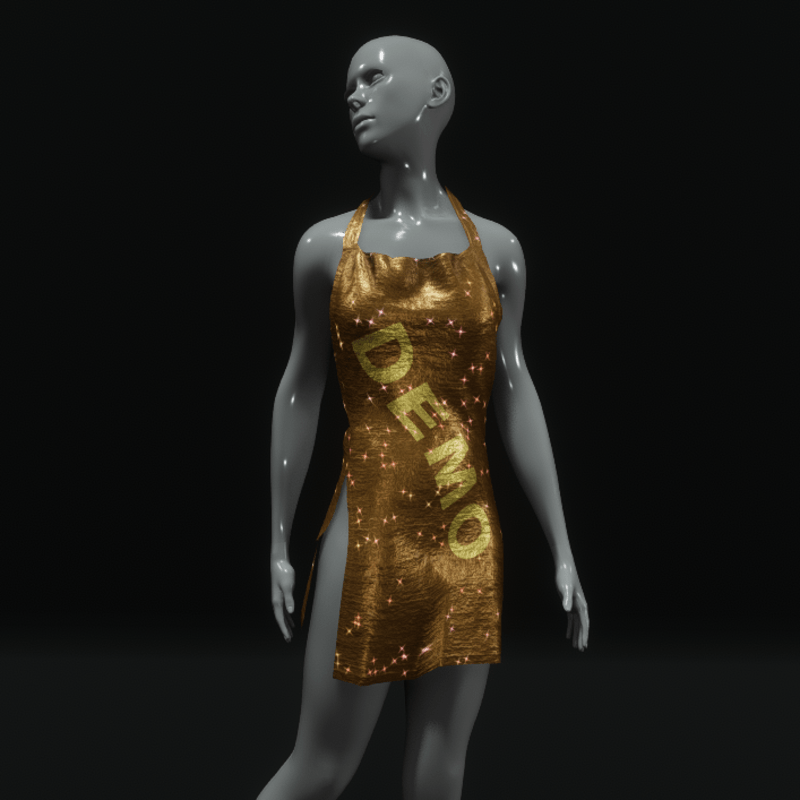 Small sparkling club dress - demo