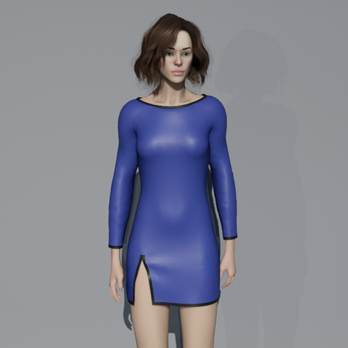 MORGANE Dress BlueDarkAndBlack