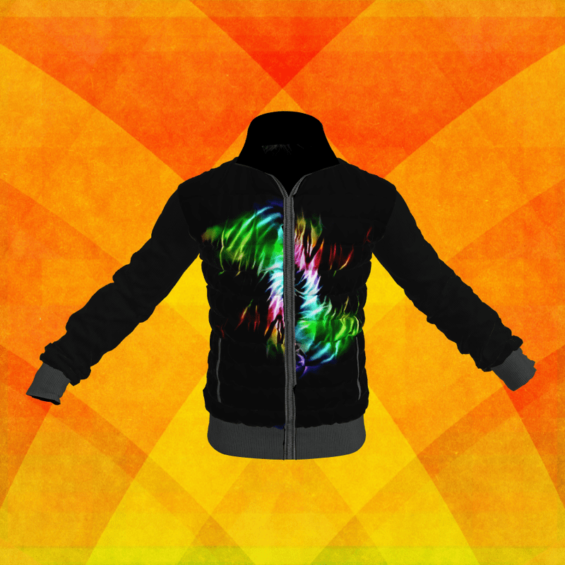 Down-sweater-jacket Leopoard